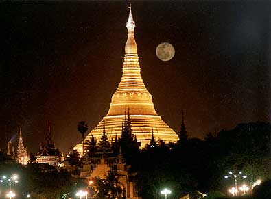 Die Shwe Dagon Pagode in Yangon
