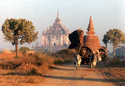 Typical szene at Old Bagan