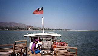 Boat at the Ayeyanwaddy river