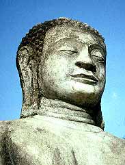 Typical Mon Buddha statue