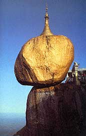 The famous Golden Rock