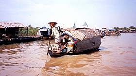 A fishing - boat at Tonle Sap