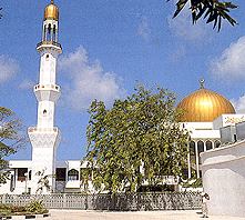 Moslem Mosque on the Island Male