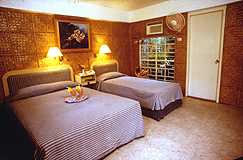 cozy rooms at the Pink Patio Resort