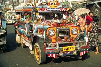 A street scene at Manila
