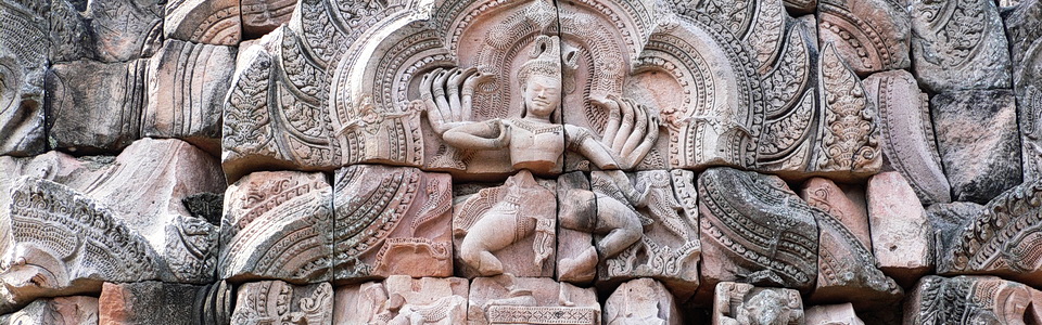 Shiva Lintel at the Khmer temple Phanim Rung / Buriram