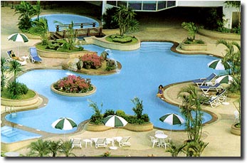 Outdoor Swimming pool with Jacuzzi and underwater music