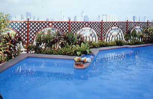 Roof top pool