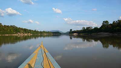 Boat trip to Laos