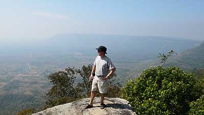 View from the top of Khao Preah Vihar over Cambodia