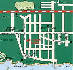 Stadtplan von Hua Hin