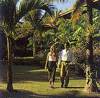 Important notice: leisurely strolls through the lush gardens is mandatory !