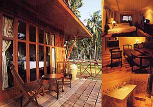Bungalow and room