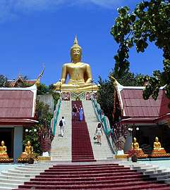 The Big Buddha Temple at menam beach - Koh Samuis landmark