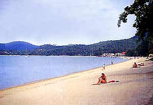 The beach