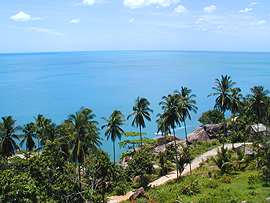 Koh Samui view from "Bird Eye" viewpoint between Chaweng and Lamai Beach