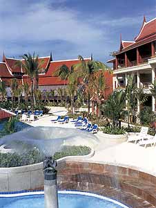 The pool area
