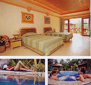 Rooms and the pool
