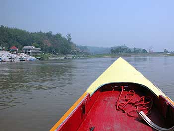 Bootsfahrt im Goldenen Dreieck, auf dem Mekong Fluss