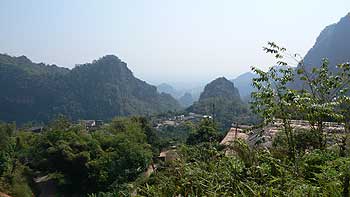 Berglandschaft bei Mae Sai