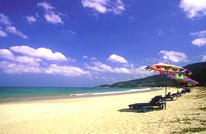 Die ruhige Kamala Beach