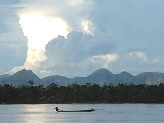 The Mekong River with Laos in the back-ground